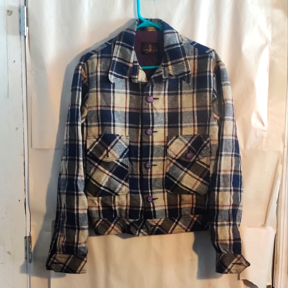 JAYMAR Vintage Plaid Button-Up Jacket 42 Long
